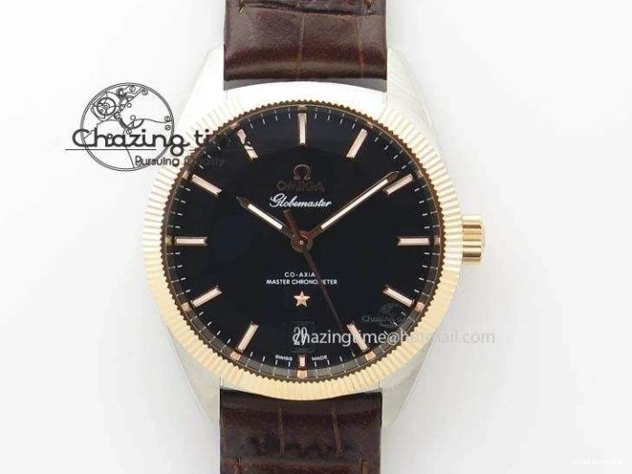 0429 Planet Ocean Master Chrono 45mm SS OM 1:1 Best Edition Black Dial Orange 12 On Rubber Strap A Durable 8169